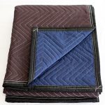 moving blanket non woven brown/blue