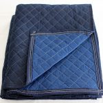 moving blanket non woven blue diamond