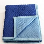 moving blanket polyester blue