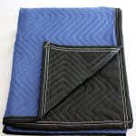 moving blanket polyester/non woven blue/black