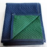 moving blanket non woven blue/green